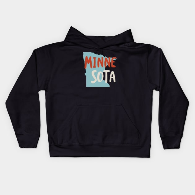 State of Minnesota Kids Hoodie by whyitsme